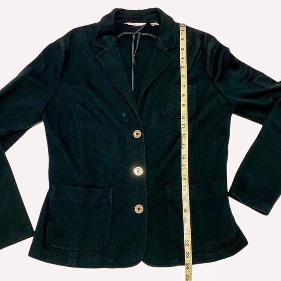 LIZ Claiborne Black 3-Button Blazer Jacket Medium - Picture 8 of 14